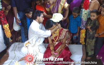 Abhilash Jisha wedding muhurtham